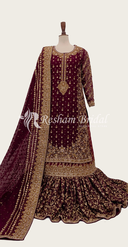 Alvina | Farshi Lehenga | Magenta