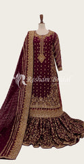Alvina | Farshi Lehenga | Magenta