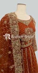 Zenia | Lehenga | Orange
