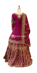 Zareen | Farshi Lehenga | Red