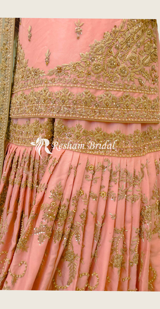 Tabassum | Gharara | Peach