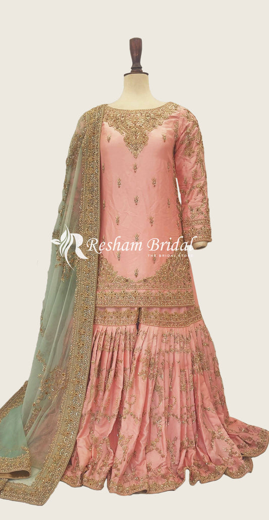 Tabassum | Gharara | Peach