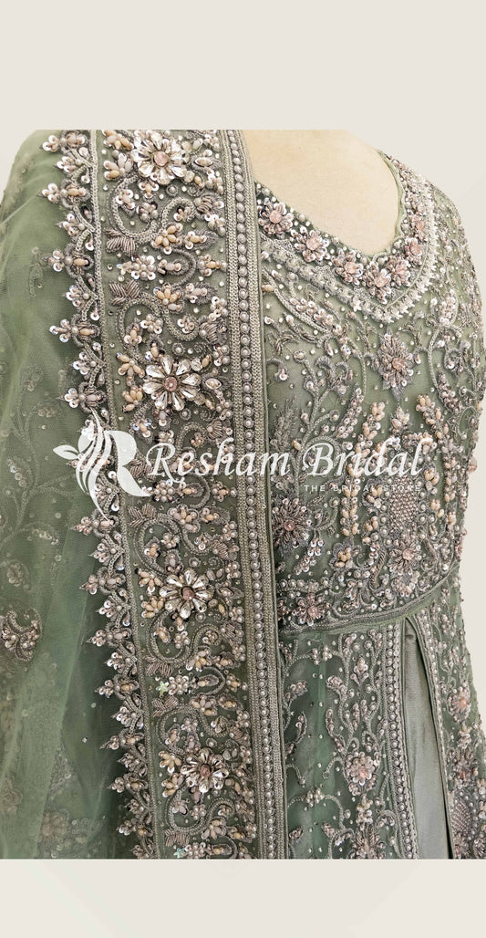 Rukhsaar | Maxi | Pistachio Green