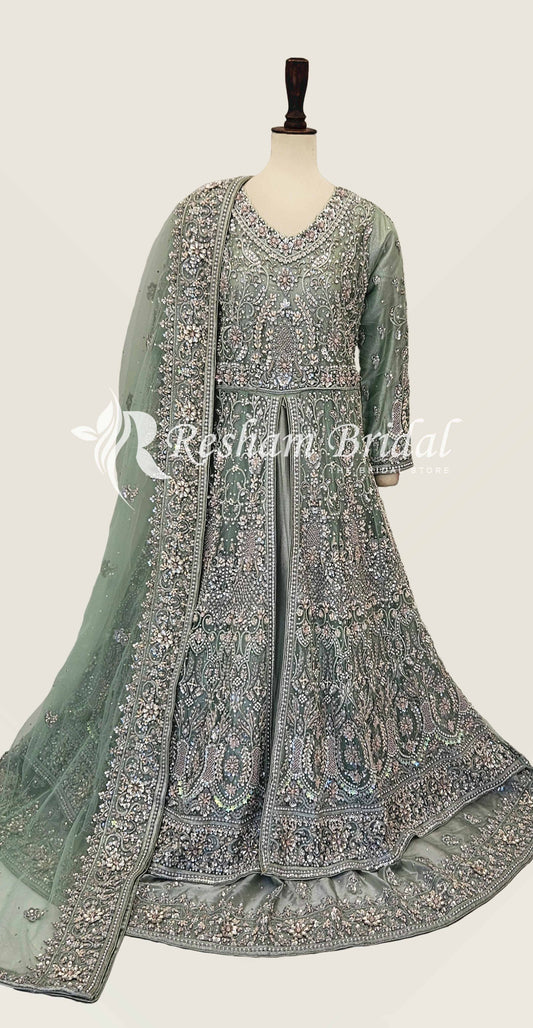 Rukhsaar | Maxi | Pistachio Green