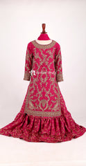 Humaira | Farshi Lehenga | Hot Pink