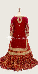 Ayla | Farshi Lehenga | Red