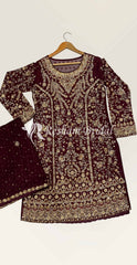 Savana | 3 Piece | Stitched | Maroon