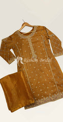 Mira | 3 Piece | Stitched | Mustard