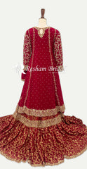 Afreen | Farshi Lehenga | Red