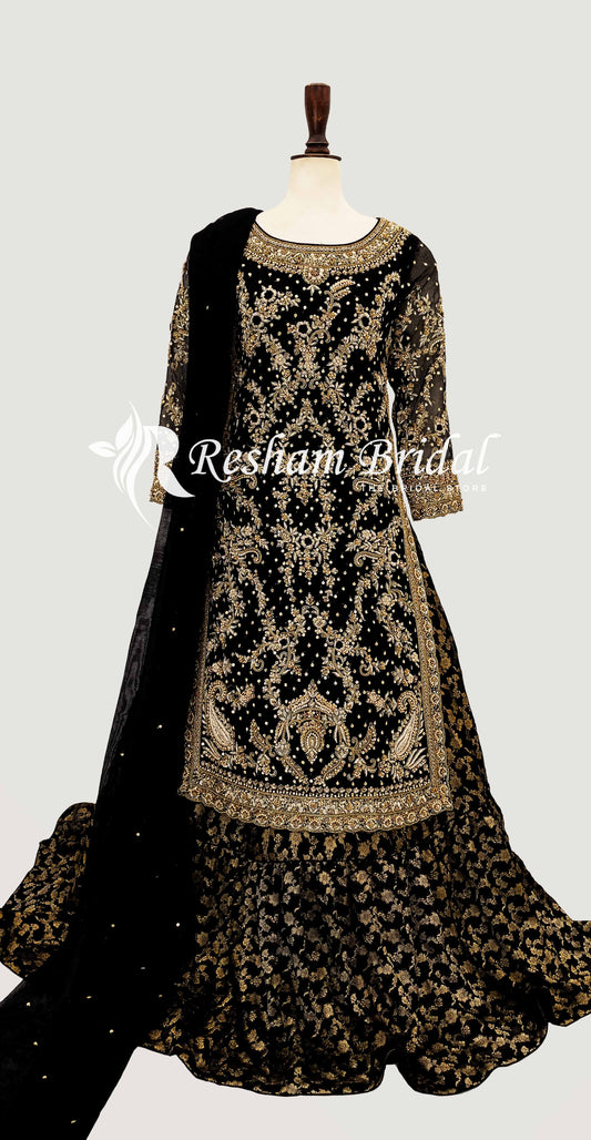 Ilyana | 3 Piece | Stitched | Black