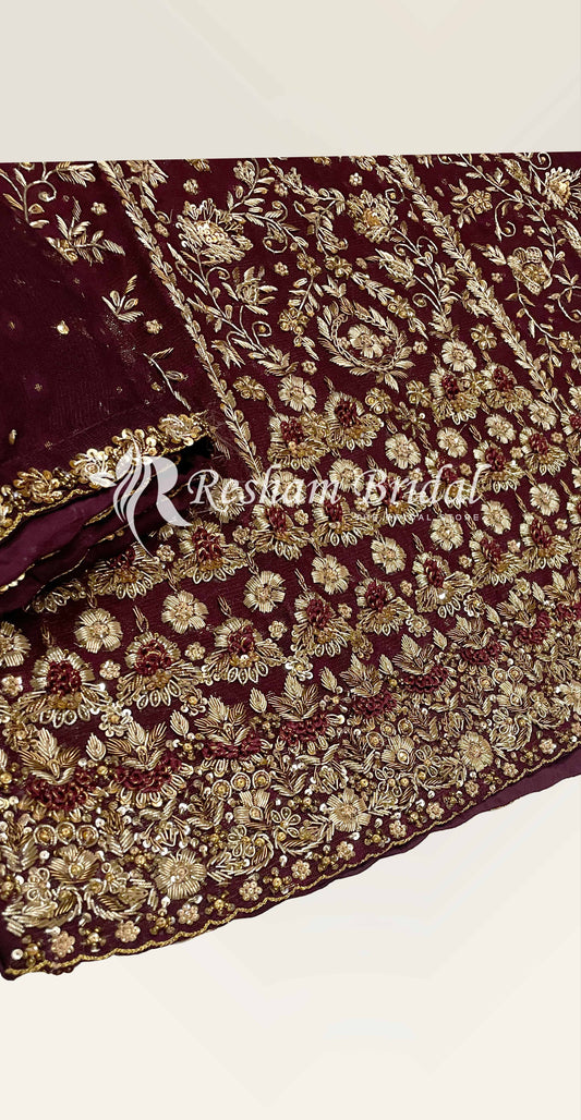 Savana | 3 Piece | Stitched | Maroon