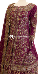 Zareen | Farshi Lehenga | Red