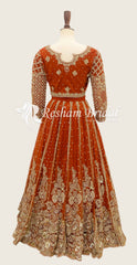 Zenia | Lehenga | Orange