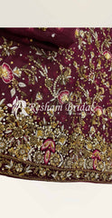 Emraaj | 3 Piece | Stitched | Reddish Maroon