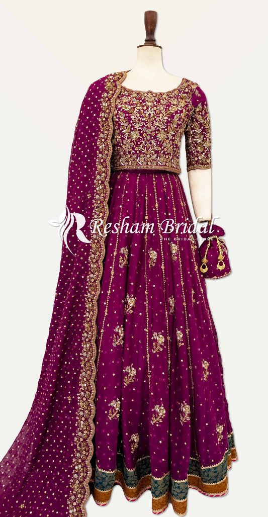 Laila | Lehenga | Magenta