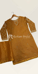 Mira | 3 Piece | Stitched | Mustard