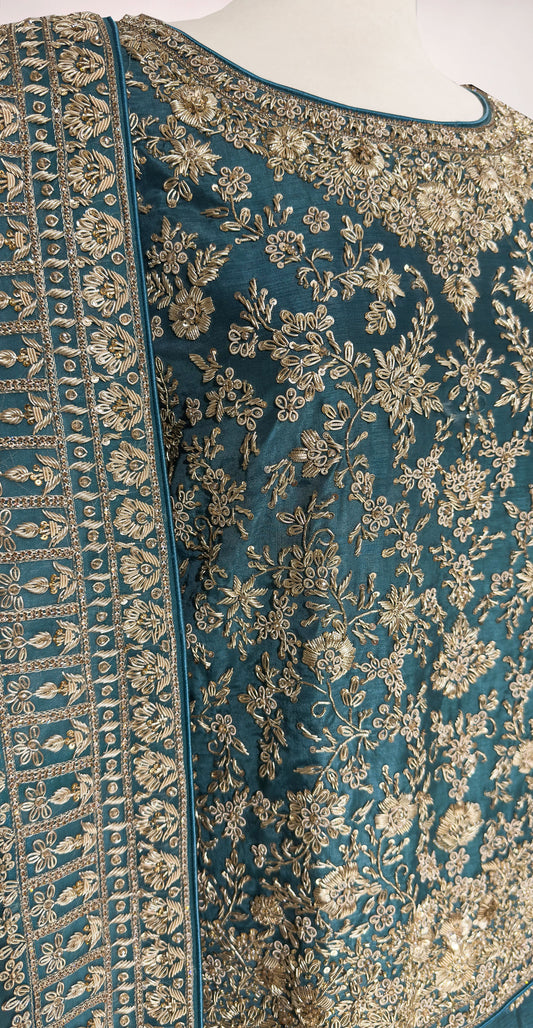 Gulzaar | Lehenga | Sky Blue