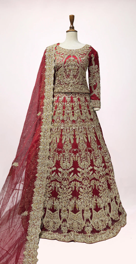 Namira | Lehenga | Red