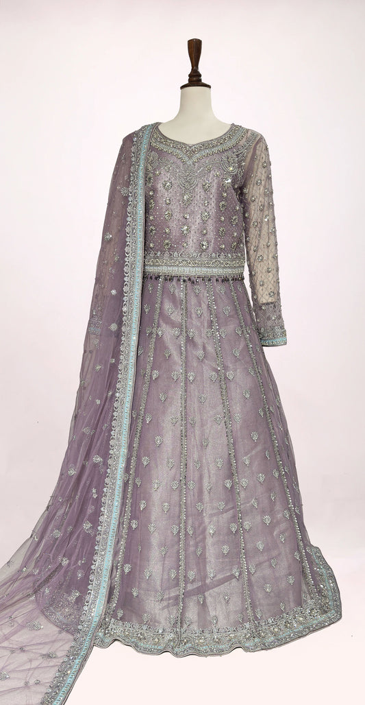 Rang e Mughal | Lehenga | Soft Lilac