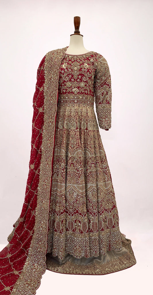 Noureen | Farshi Maxi | Red