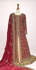Wasna | Farshi Lehenga | Red & Golden