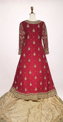 Wasna | Farshi Lehenga | Red & Golden