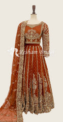 Zenia | Lehenga | Orange
