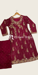 Rosina | 3 Piece | Stitched | Red