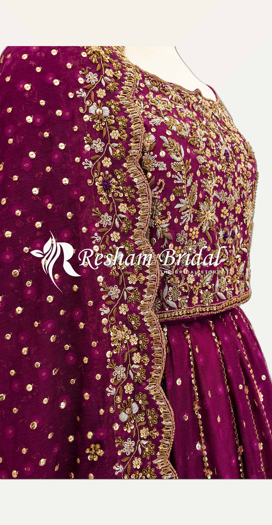 Laila | Lehenga | Magenta