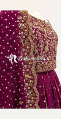 Laila | Lehenga | Magenta