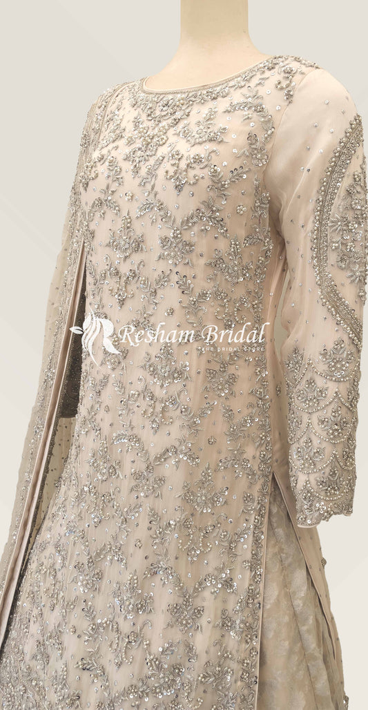 Anya | Nikkah | Farshi Lehenga | Ivory