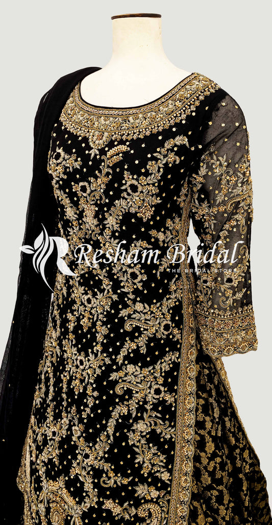 Ilyana | 3 Piece | Stitched | Black