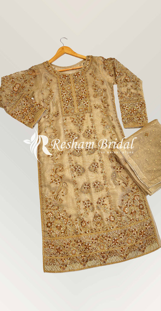 Zunaira | 3 Piece | Stitched | Golden