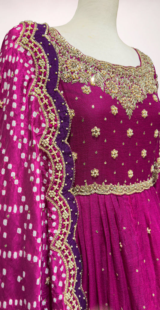 Chundri | Maxi | Hot Pink