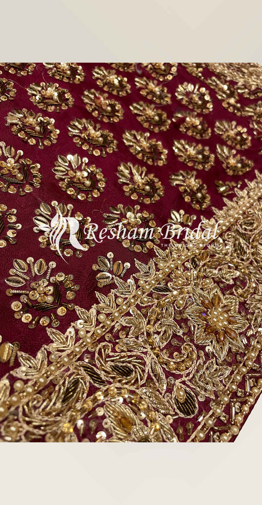 Nashwa | 3 Piece | Stitched | Red