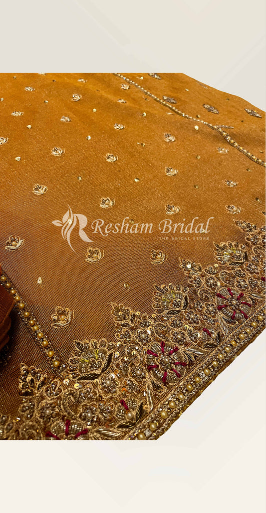 Mira | 3 Piece | Stitched | Mustard