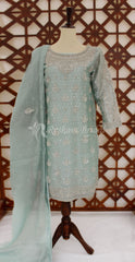Zohra | 3 Piece | Stitched | Turquoise