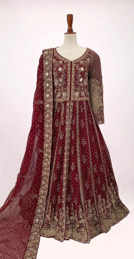 Duaa | Maxi | Maroon