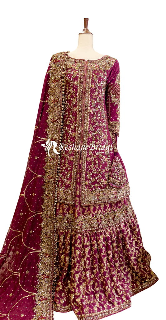 Zareen | Farshi Lehenga | Red