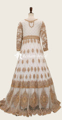Samaira | Nikkah | Maxi | White & Gold