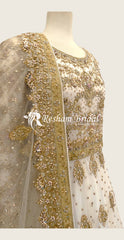 Samaira | Nikkah | Maxi | White & Gold