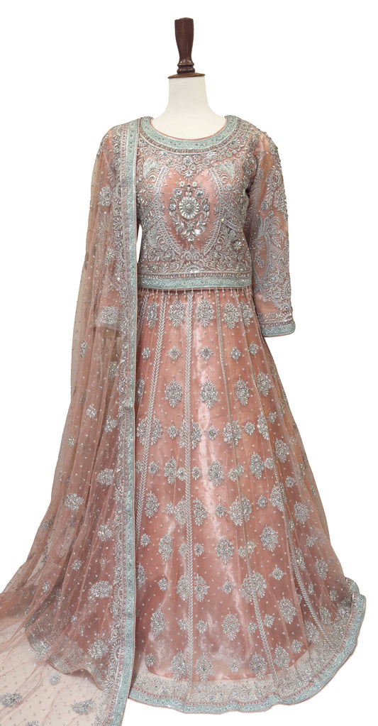 Jazmin | Lehenga | Stitched | Peach