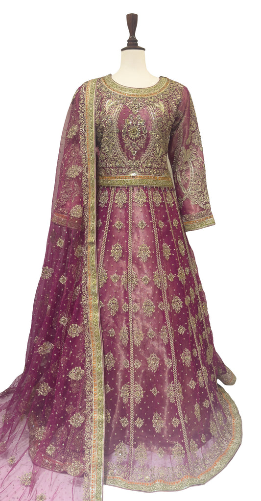 Jazmin | Lehenga | Stitched | Hot Pink