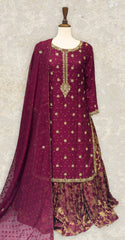 Deedaar | Farshi Lehenga | Cherry Red