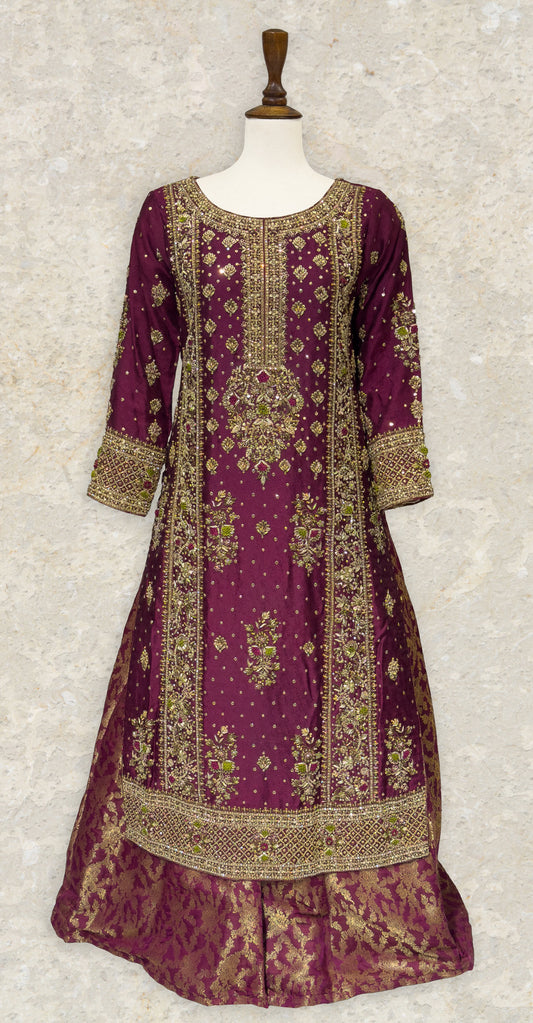 Bahaar | 3 Piece | Stitched | Hot Pink