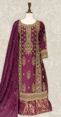 Bahaar | 3 Piece | Stitched | Hot Pink