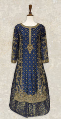 Banafshaan | 3 Piece | Stitched | Ink Blue
