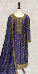 Aghaaz | 3 Piece | Stitched | Lavender