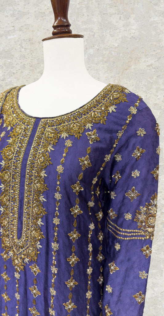 Aghaaz | 3 Piece | Stitched | Lavender