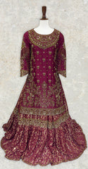 Gulaal e Ishq | Farshi Lehenga | Ruby Red
